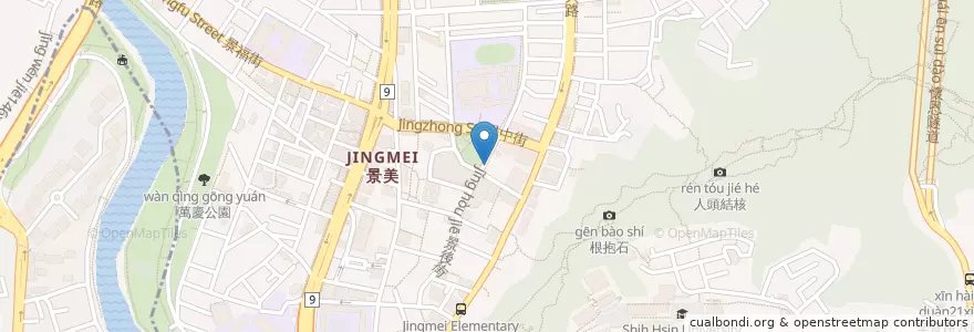 Mapa de ubicacion de 茱莉亞早餐坊 en Taiwan, Nuova Taipei, Taipei, 文山區.