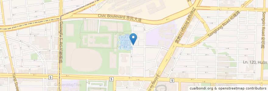 Mapa de ubicacion de 桃群客家餐館 en تايوان, تايبيه الجديدة, تايبيه, 信義區.