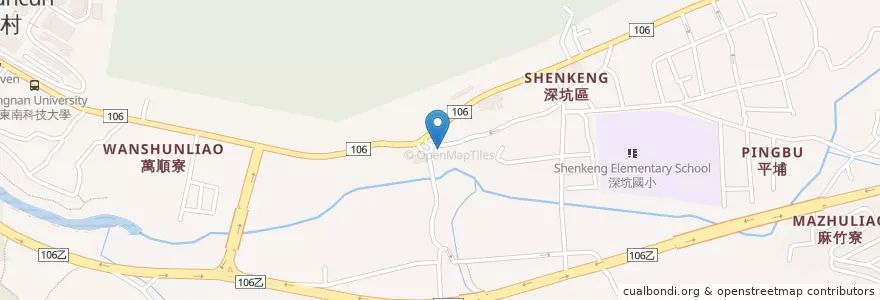 Mapa de ubicacion de 深坑三合院 en Tayvan, 新北市, 深坑區.