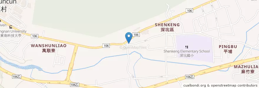 Mapa de ubicacion de 深坑三拾堂食府 en Taiwan, New Taipei, Shenkeng District.