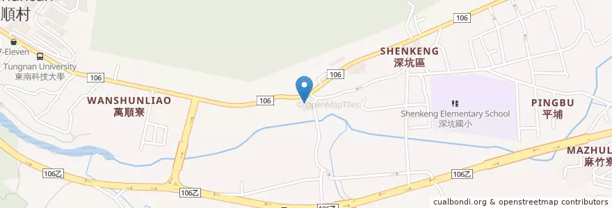 Mapa de ubicacion de 玄天宮 en Taiwan, 新北市, 深坑區.