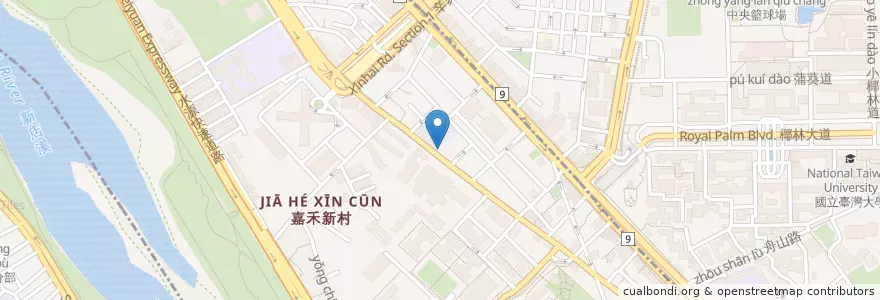 Mapa de ubicacion de 甲范讚快餐便當 en Tayvan, 新北市, Taipei.
