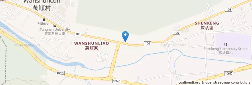 Mapa de ubicacion de 蘭亭池上便當 en Tayvan, 新北市, 深坑區.