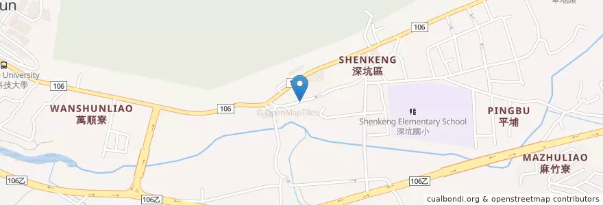 Mapa de ubicacion de 豆腐娘 en Taiwan, 新北市, 深坑區.