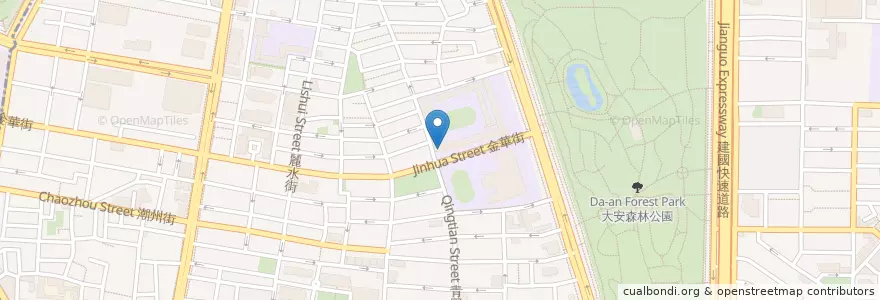 Mapa de ubicacion de 金華國中合作社附設幼兒園 en 台湾, 新北市, 台北市, 大安区.