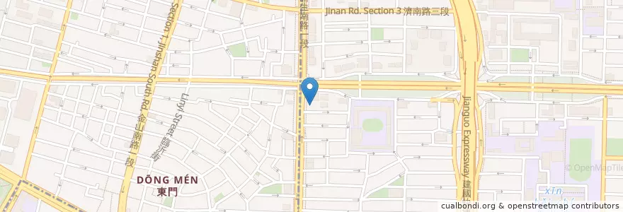 Mapa de ubicacion de 雙林飛碟早餐 en Тайвань, Новый Тайбэй, Тайбэй, Даань.