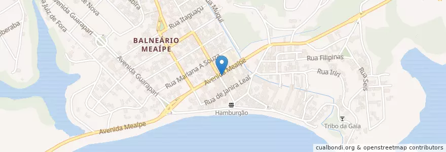 Mapa de ubicacion de Lanchanete Cafe en Brezilya, Güneydoğu Bölgesi, Espírito Santo, Microrregião Guarapari, Região Geográfica Intermediária De Vitória, Guarapari, Região Metropolitana Da Grande Vitória.
