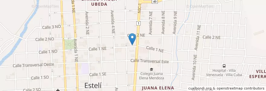 Mapa de ubicacion de Hardbar en Nicaragua, Estelí, Estelí (Municipio), Estelí.