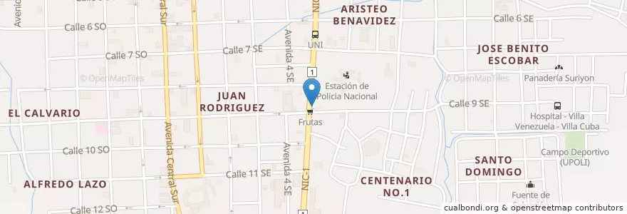 Mapa de ubicacion de Bar en 니카라과, Estelí, Estelí (Municipio), Estelí.