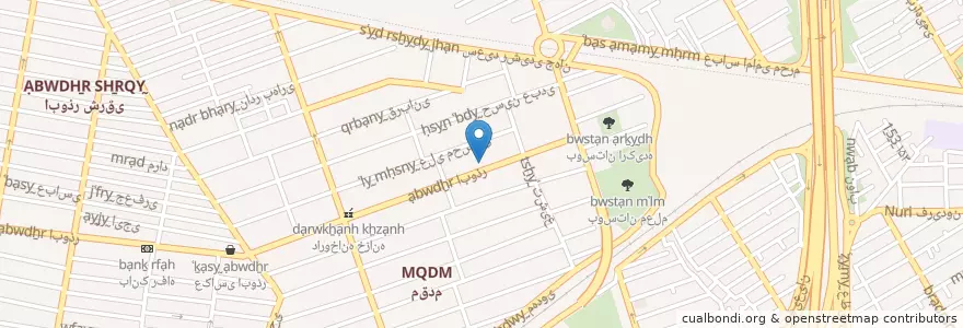Mapa de ubicacion de مسجد محمدی en Iran, Téhéran, شهرستان تهران, Téhéran, بخش مرکزی شهرستان تهران.