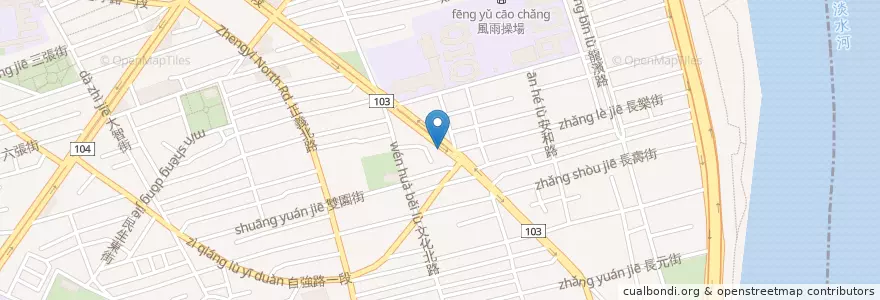 Mapa de ubicacion de 宏仁醫院 en Taiwan, Neu-Taipeh.
