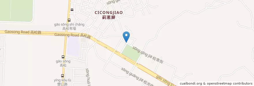 Mapa de ubicacion de 慈濟精舍 en Tayvan, Kaohsiung, 小港區.