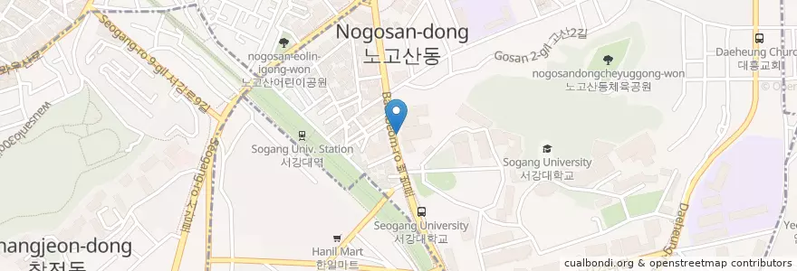 Mapa de ubicacion de 巨龜莊 en Corea Del Sud, Seul, 마포구.