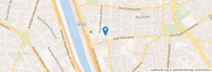 Mapa de ubicacion de Café e Restaurante Estação Pinheiros en 巴西, 东南部, 圣保罗, Região Geográfica Intermediária De São Paulo, Região Metropolitana De São Paulo, Região Imediata De São Paulo, 聖保羅.
