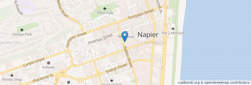 Mapa de ubicacion de Dalton St Kitchen en نیوزیلند, Hawke's Bay, Napier City.