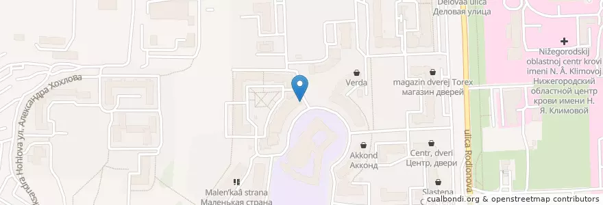 Mapa de ubicacion de Нипалки en Russie, District Fédéral De La Volga, Oblast De Nijni Novgorod, Городской Округ Нижний Новгород.