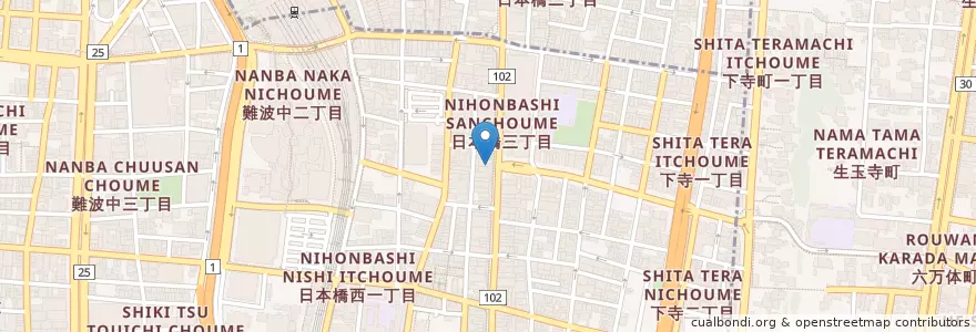 Mapa de ubicacion de マクドナルド en 日本, 大阪府, 大阪市, 浪速区.