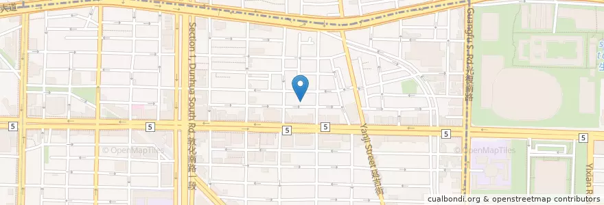 Mapa de ubicacion de DazzLING Cafe en تايوان, تايبيه الجديدة, تايبيه, 大安區.