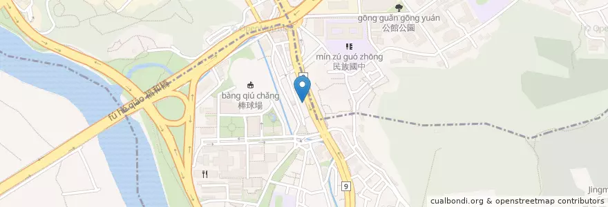 Mapa de ubicacion de 話聚設 en تایوان, 新北市, تایپه, 文山區.