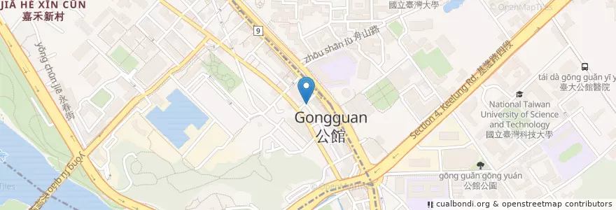 Mapa de ubicacion de 咬三口上海生煎包 en Taiwan, 新北市, Taipei.