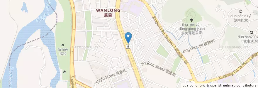 Mapa de ubicacion de 早安美芝城 en Тайвань, Новый Тайбэй, Тайбэй, 文山區.