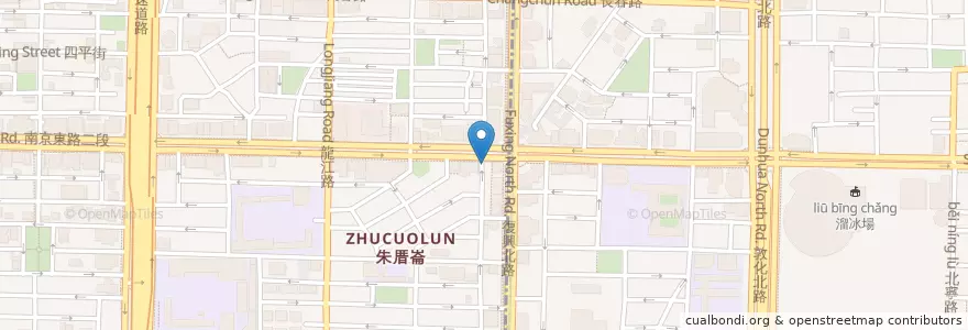Mapa de ubicacion de 茶水攤 en Tayvan, 新北市, Taipei, 松山區.