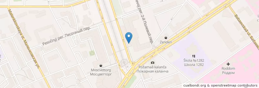 Mapa de ubicacion de Шаурма en 俄罗斯/俄羅斯, Центральный Федеральный Округ, Москва, Восточный Административный Округ, Район Сокольники.