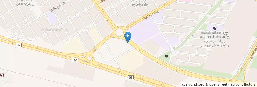 Mapa de ubicacion de کباب آپادانا en إیران, زنجان, شهرستان زنجان, بخش مرکزی, زنجان.