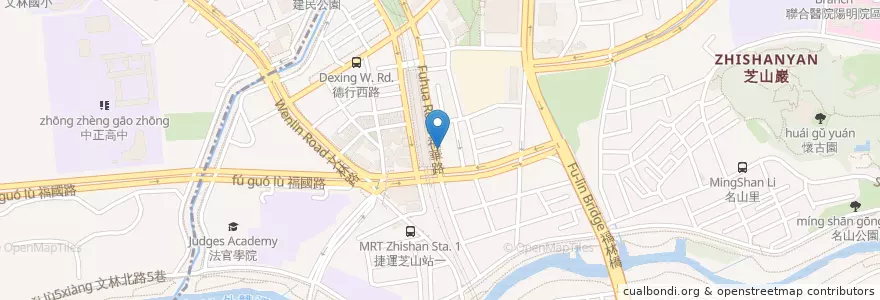 Mapa de ubicacion de 米夏·費德爾 en Taïwan, Nouveau Taipei, Taipei, District De Shilin.