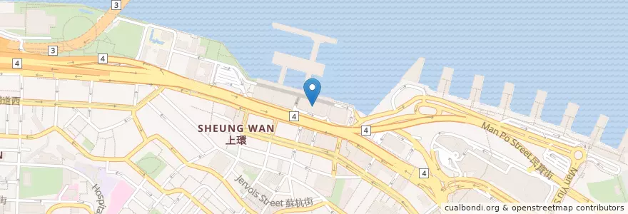 Mapa de ubicacion de 許留山 en Chine, Guangdong, Hong Kong, Île De Hong Kong, Nouveaux Territoires, 中西區 Central And Western District.