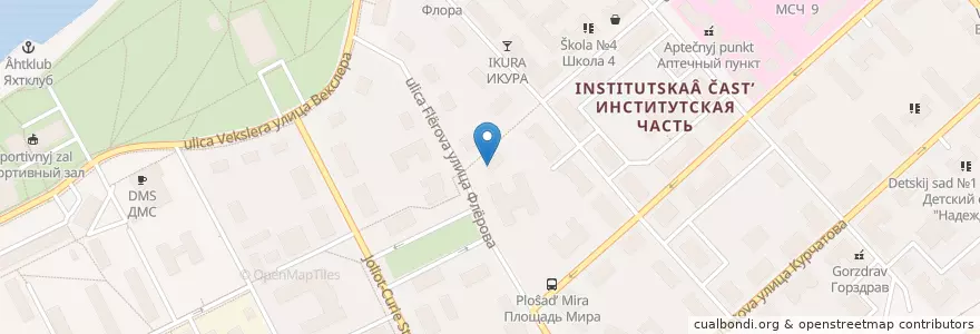 Mapa de ubicacion de Дубненская стоматологическая поликлиника en Rusland, Centraal Federaal District, Oblast Moskou, Городской Округ Дубна.