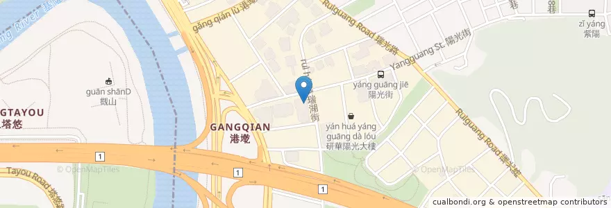 Mapa de ubicacion de 洪師父牛肉麵 en 台湾, 新北市, 台北市, 内湖区.