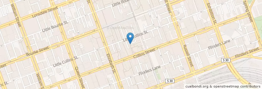 Mapa de ubicacion de Phillipa's en オーストラリア, ビクトリア, City Of Melbourne.