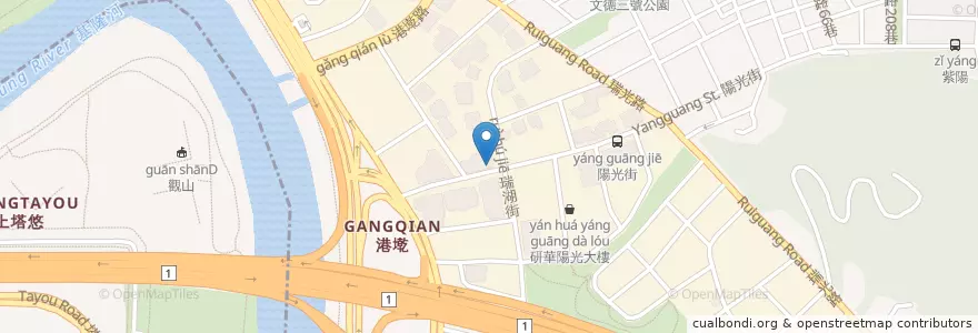 Mapa de ubicacion de 星巴克 en 台湾, 新北市, 台北市, 内湖区.