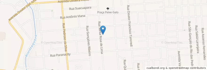 Mapa de ubicacion de Paróquia Santa Rosa de Lima en Brezilya, Güneydoğu Bölgesi, Сан Паулу, Região Geográfica Intermediária De São Paulo, Região Metropolitana De São Paulo, Região Imediata De São Paulo, Сан Паулу.