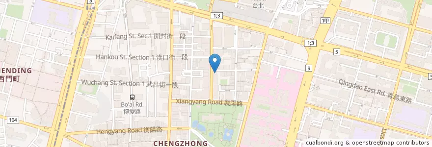 Mapa de ubicacion de studio en Taiwán, Nuevo Taipéi, Taipéi, 中正區.