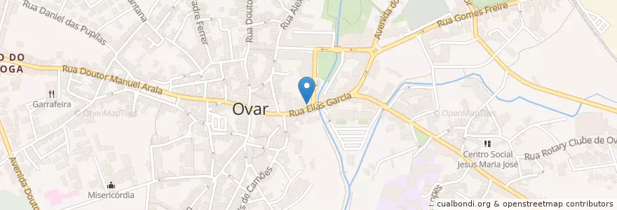 Mapa de ubicacion de FBurguer en Portugal, Aveiro, Centro, Baixo Vouga, Ovar, Ovar, São João, Arada E São Vicente De Pereira Jusã.