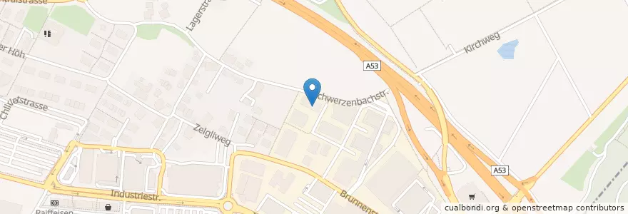 Mapa de ubicacion de Secret Company en Schweiz/Suisse/Svizzera/Svizra, Zürich, Bezirk Uster, Volketswil.