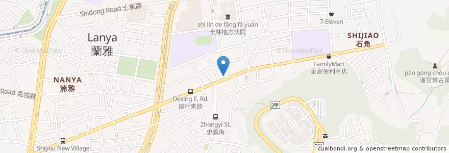 Mapa de ubicacion de 麥當勞 en تایوان, 新北市, تایپه, 士林區.