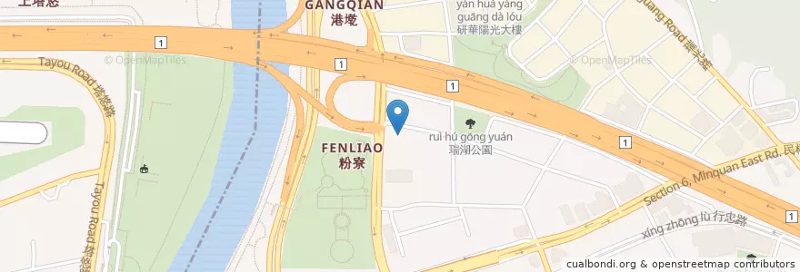 Mapa de ubicacion de 台塑石油 en Taiwan, 新北市, Taipei, 內湖區.