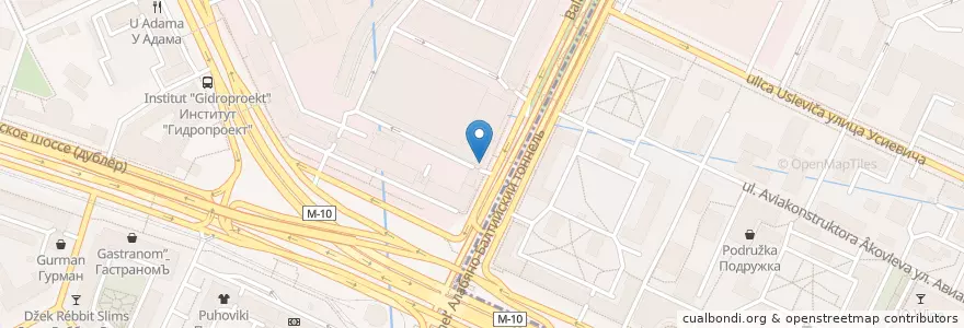 Mapa de ubicacion de Nook en Rusland, Centraal Federaal District, Moskou, Северный Административный Округ, Район Сокол.