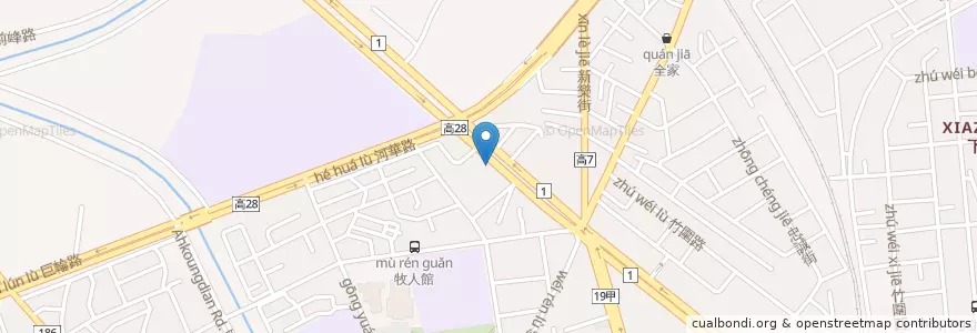 Mapa de ubicacion de 三皇三家 en Taiwan, Kaohsiung, 岡山區.