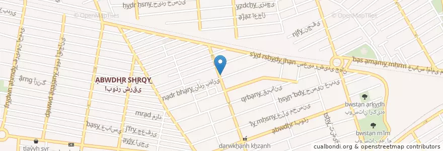 Mapa de ubicacion de پارکینگ عمومی en イラン, テヘラン, شهرستان تهران, テヘラン, بخش مرکزی شهرستان تهران.
