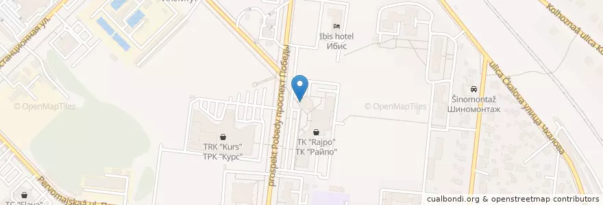 Mapa de ubicacion de Кафе РАЙПО en Rusia, Distrito Federal Central, Óblast De Moscú, Городской Округ Ступино.