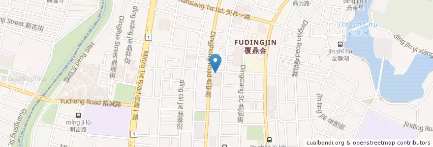 Mapa de ubicacion de 林媽媽自助餐 en تایوان, کائوهسیونگ, 三民區.
