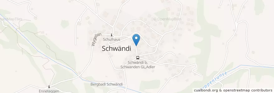 Mapa de ubicacion de Restaurant Unique en 瑞士, Glarus, Glarus Süd.