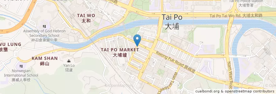 Mapa de ubicacion de 養和護老中心 en 중국, 홍콩, 광둥성, 신제, 大埔區 Tai Po District.