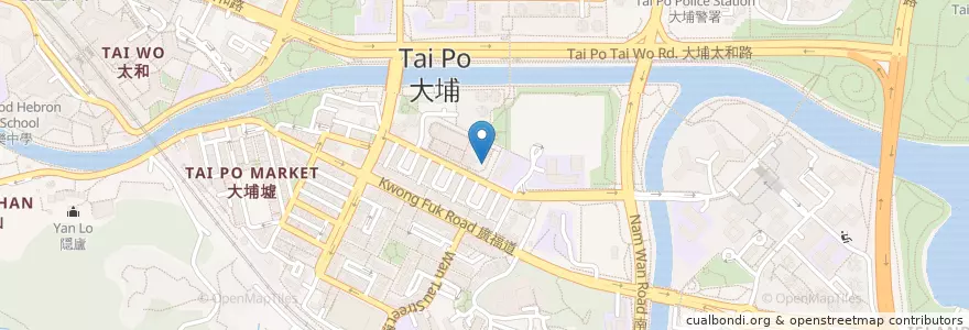Mapa de ubicacion de 宣道會寶湖堂 Plover Cove C. & M. A. Church en الصين, هونغ كونغ, غوانغدونغ, الأقاليم الجديدة, 大埔區 Tai Po District.