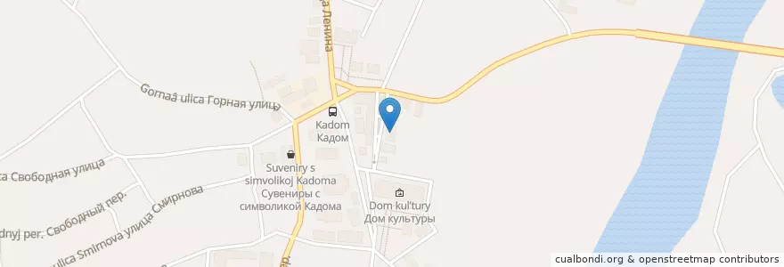 Mapa de ubicacion de Кафе-бар "Берёзка" en Russie, District Fédéral Central, Oblast De Riazan, Кадомский Район, Кадомское Городское Поселение.