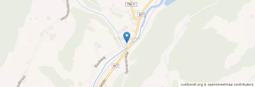 Mapa de ubicacion de Restaurant Mühle Glaris en Schweiz/Suisse/Svizzera/Svizra, Graubünden/Grigioni/Grischun, Prättigau/Davos, Davos.
